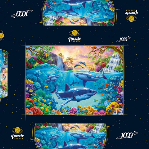 The World Under the Sea 1000 Puzzle Schachtel 3D Modell