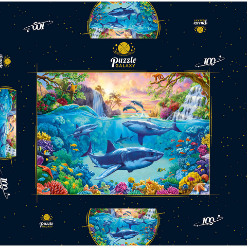 The World Under the Sea 100 Puzzle Schachtel 3D Modell
