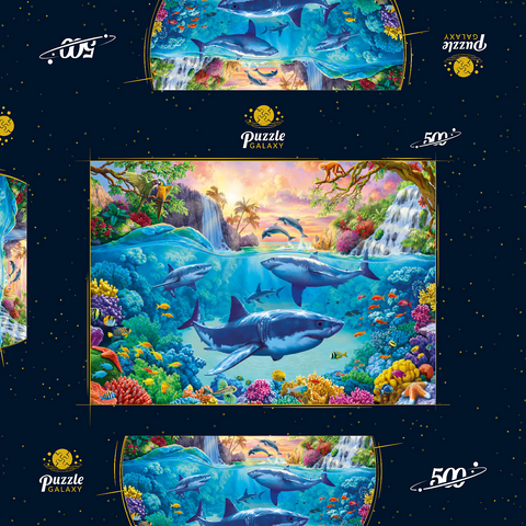 The World Under the Sea 500 Puzzle Schachtel 3D Modell