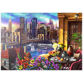 Darstellung des Puzzle Motivs Der Zauber von Manhattan NY - Puzzleteile: 1000