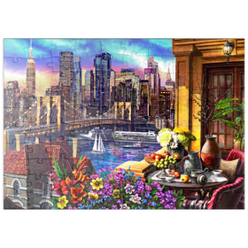 Darstellung des Puzzle Motivs Der Zauber von Manhattan NY - Puzzleteile: 100