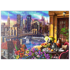 Darstellung des Puzzle Motivs Der Zauber von Manhattan NY - Puzzleteile: 500