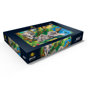 Alternative Darstellung des Puzzle-Motivs Im Reich der weißen Tiger – Puzzleteile: 1000
