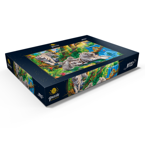 Family of White Tiger 1000 Puzzle Schachtel Ansicht1