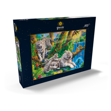 Family of White Tiger 1000 Puzzle Schachtel Ansicht2