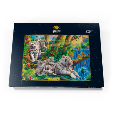 Family of White Tiger 1000 Puzzle Schachtel Ansicht3