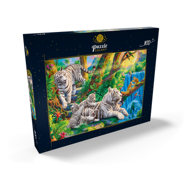 Family of White Tiger 100 Puzzle Schachtel Ansicht2