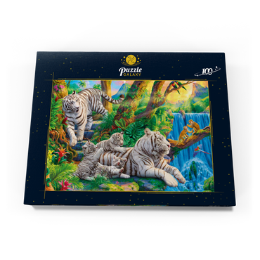 Family of White Tiger 100 Puzzle Schachtel Ansicht3