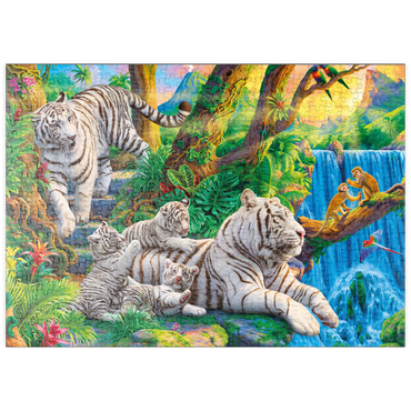 puzzleplate Family of White Tiger 500 Puzzle