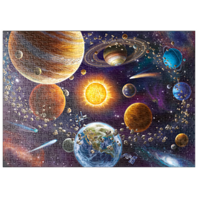 Darstellung des Puzzle-Motivs Die Weiten des Universums – Puzzleteile: 500