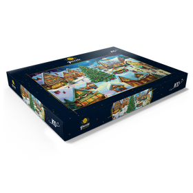 Alternative Darstellung des Puzzle-Motivs Weihnachtszauber im Dorf – Puzzleteile: 100