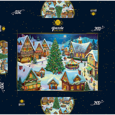 New Year 2 200 Puzzle Schachtel 3D Modell