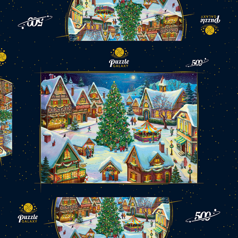 New Year 2 500 Puzzle Schachtel 3D Modell