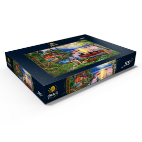 Darstellung des Puzzle Motivs Ruhige Stunden am See - Puzzleteile: 500