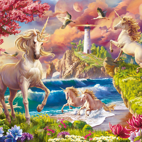 Fabulous Unicorns 100 Puzzle 3D Modell