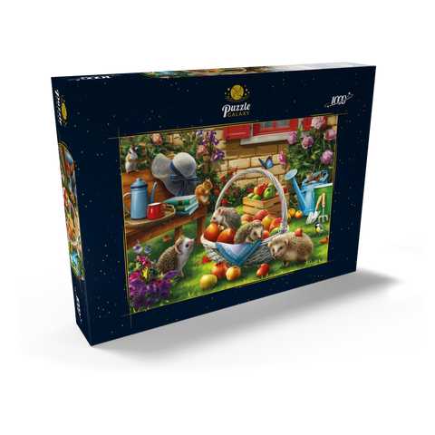 Hedgehogs in the Garden 1000 Puzzle Schachtel Ansicht2