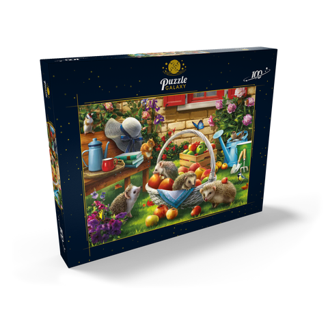 Hedgehogs in the Garden 100 Puzzle Schachtel Ansicht2