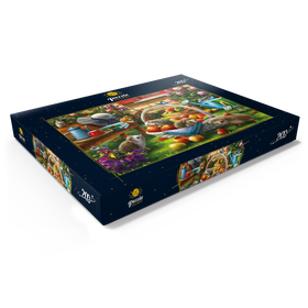 Darstellung des Puzzle Motivs Igel im Obstgarten: Ein sommerliches Abenteuer - Puzzleteile: 200
