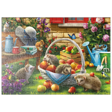 puzzleplate Hedgehogs in the Garden 200 Puzzle