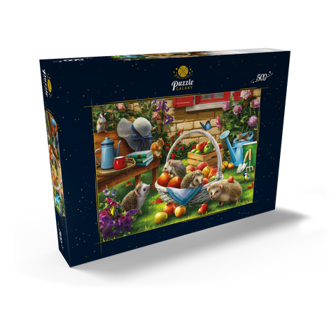 Hedgehogs in the Garden 500 Puzzle Schachtel Ansicht2