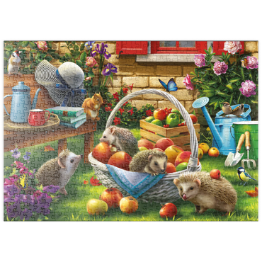 puzzleplate Hedgehogs in the Garden 500 Puzzle