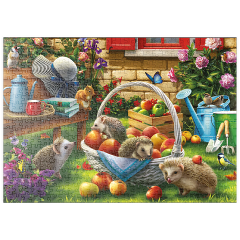 puzzleplate Hedgehogs in the Garden 500 Puzzle