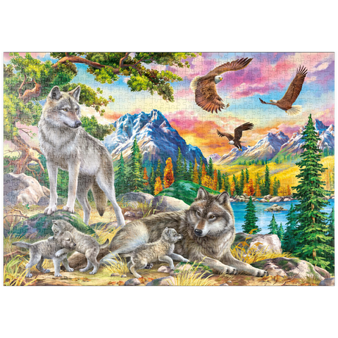 puzzleplate Wolves and Eagles 1000 Puzzle