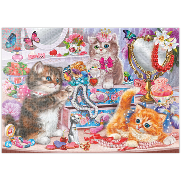 puzzleplate Cute Kittens with Beads 1000 Puzzle