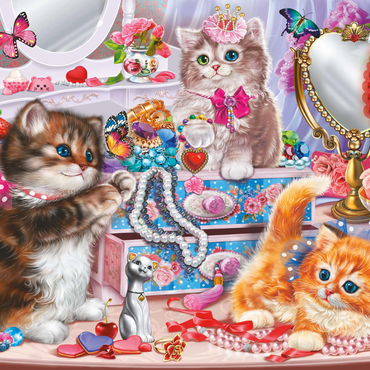 Cute Kittens with Beads 1000 Puzzle 3D Modell