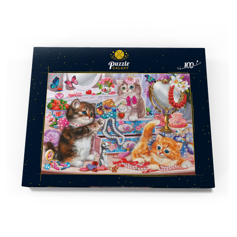 Cute Kittens with Beads 100 Puzzle Schachtel Ansicht3