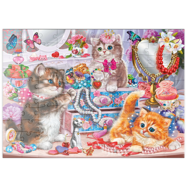 puzzleplate Cute Kittens with Beads 100 Puzzle