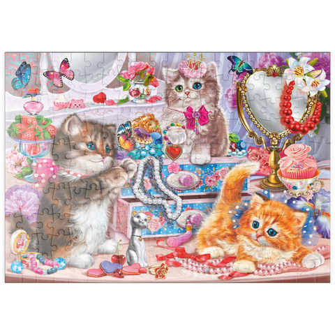 puzzleplate Cute Kittens with Beads 200 Puzzle