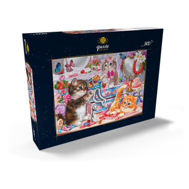 Cute Kittens with Beads 500 Puzzle Schachtel Ansicht2