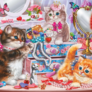 Cute Kittens with Beads 500 Puzzle 3D Modell