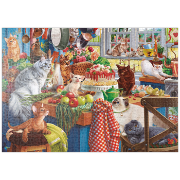 puzzleplate Kittens in the Kitchen 1000 Puzzle