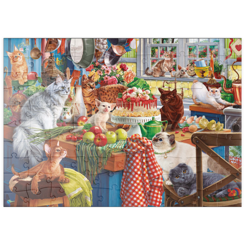 puzzleplate Kittens in the Kitchen 100 Puzzle