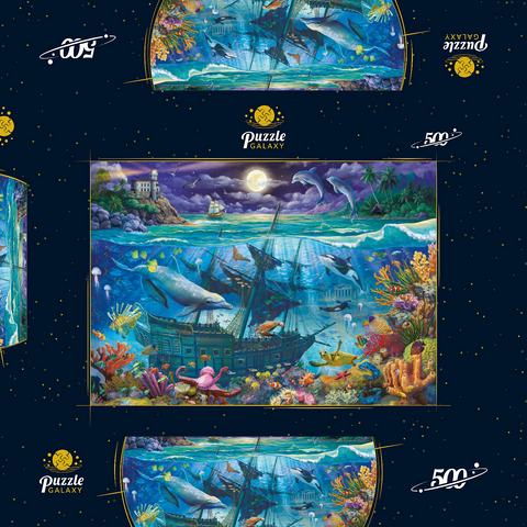 Evening Undersea 500 Puzzle Schachtel 3D Modell