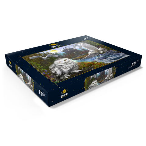 Snowy Owls 100 Puzzle Schachtel Ansicht1