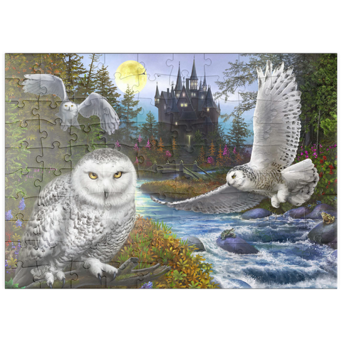 puzzleplate Snowy Owls 100 Puzzle