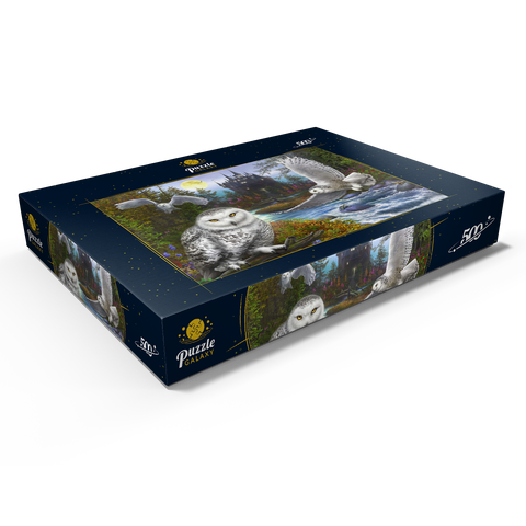 Snowy Owls 500 Puzzle Schachtel Ansicht1