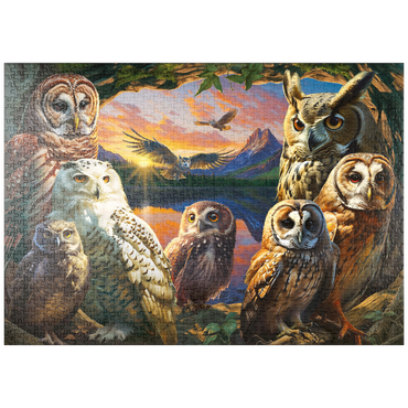 puzzleplate Owls at Sunset 1000 Puzzle