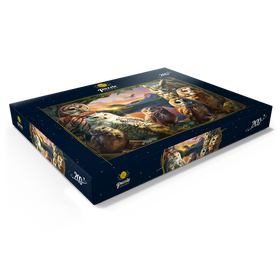 Darstellung des Puzzle Motivs Mystische Eulenversammlung - Puzzleteile: 200