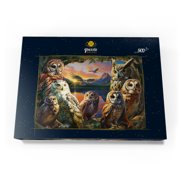 Owls at Sunset 500 Puzzle Schachtel Ansicht3