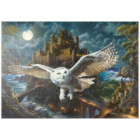 Darstellung des Puzzle-Motivs Die Festung der Eulen – Puzzleteile: 1000