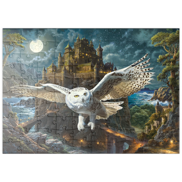 puzzleplate Magic Owl and Castle 100 Puzzle