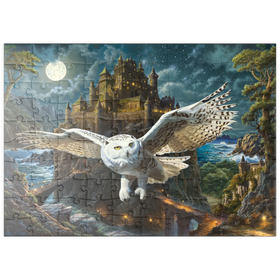 Darstellung des Puzzle Motivs Die Festung der Eulen - Puzzleteile: 100