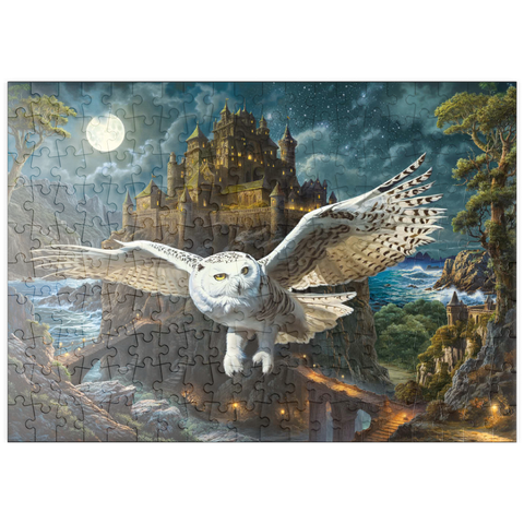 puzzleplate Magic Owl and Castle 200 Puzzle