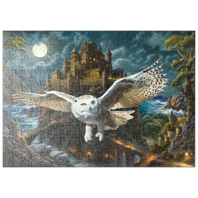 Darstellung des Puzzle Motivs Die Festung der Eulen - Puzzleteile: 200
