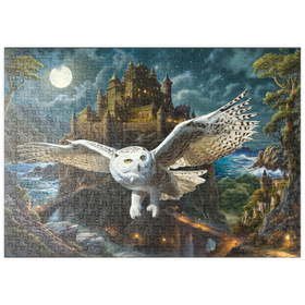 Darstellung des Puzzle-Motivs Die Festung der Eulen – Puzzleteile: 500