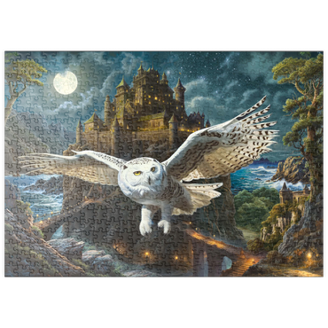 puzzleplate Magic Owl and Castle 500 Puzzle